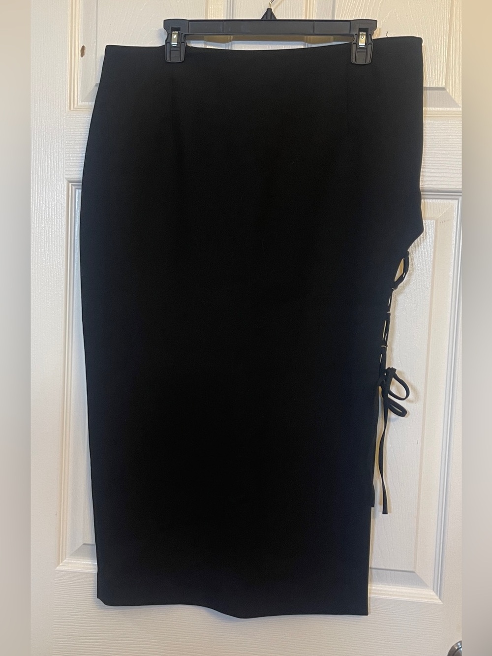 Black super sexxxy Lace-Up Pencil Skirt - Women's